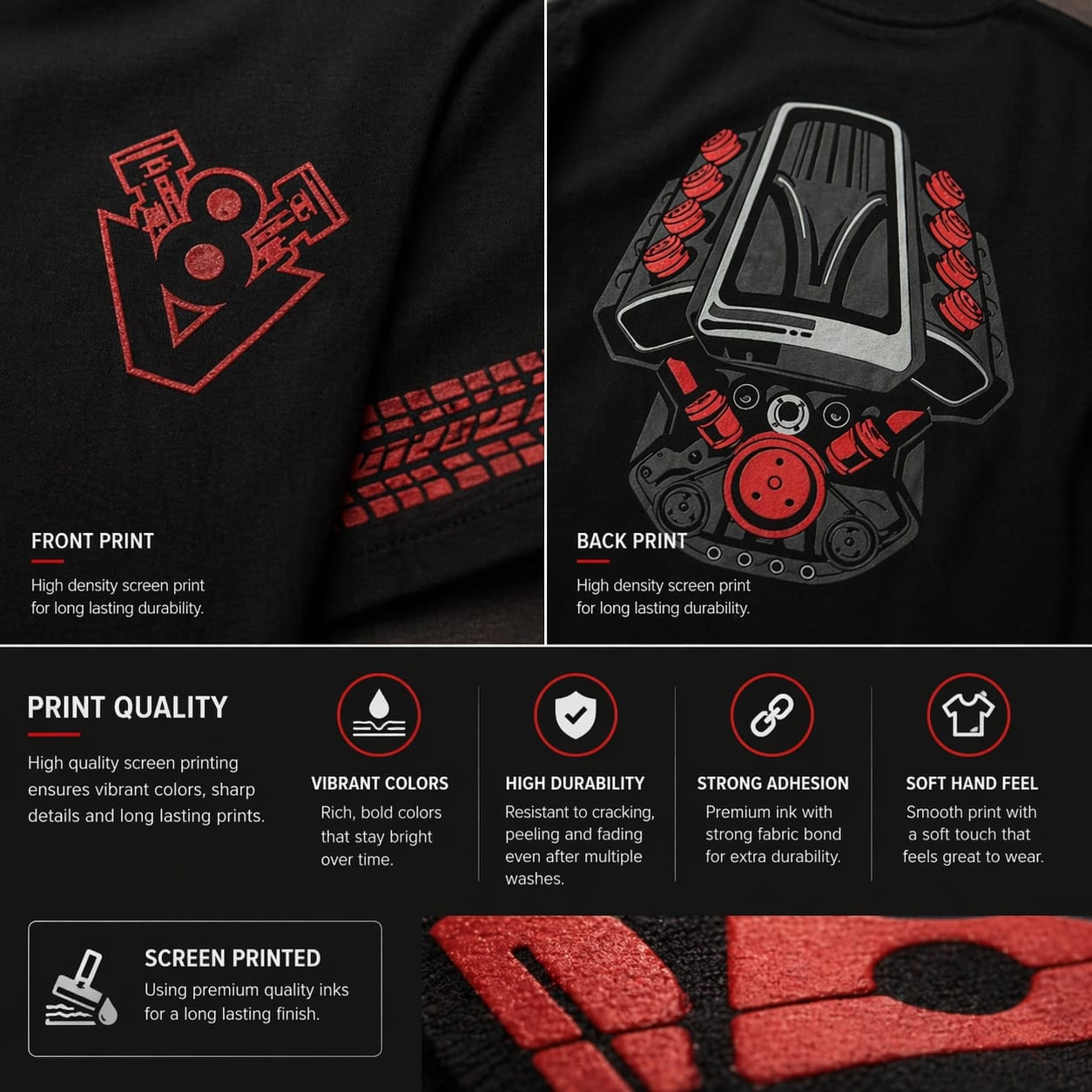 V8 Engine Oversized tee