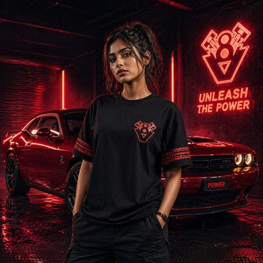 V8 Engine Oversized tee