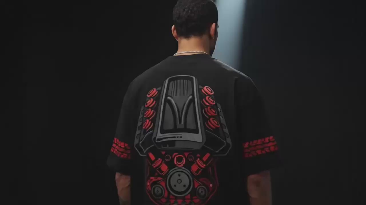 V8 Engine Oversized tee